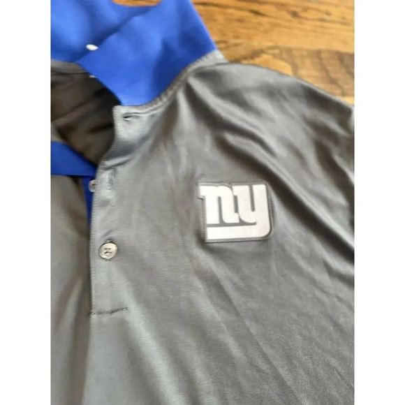 NFL New York Giants Nike Men's Performance Polo Shirt, Gray/Blue XL C0944 - Picture 4 of 10